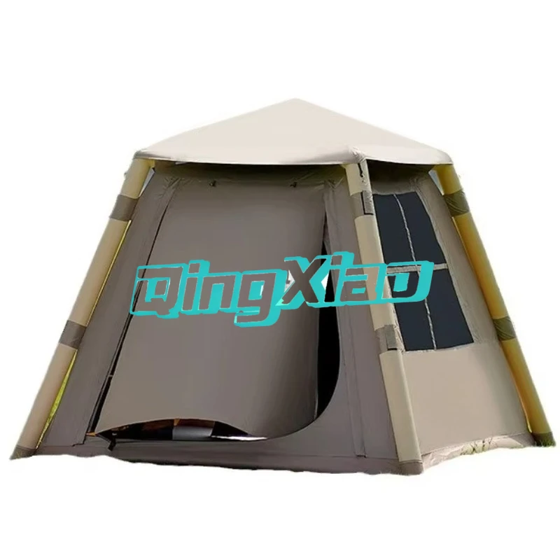Fully Automatic Inflatable Four Season Tent For 3-5 People Outdoor Camping Thickened Rainproof Quick Setup Portable Shelter