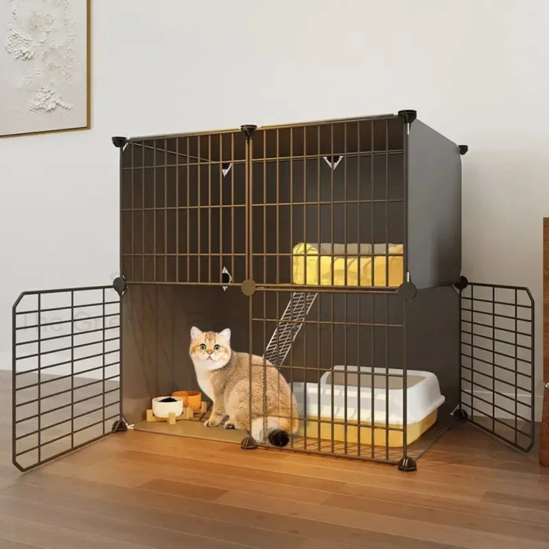 Double-layer Outdoor Warm  Cage Wrought Iron  Cages Indoor Pet Cat Villa Bed Household Large Cat House Pet Products