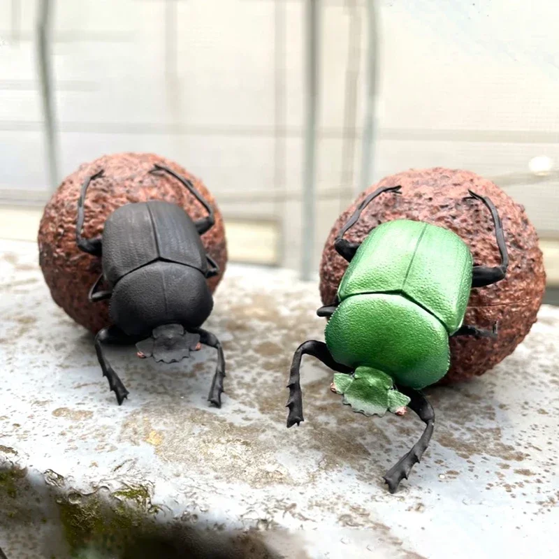 SO-TA Gashapon Capsule Toys Insect Creature Kawaii 1/1 Dung Beetle Scarab Model Ornaments Cute Action Figure Gift