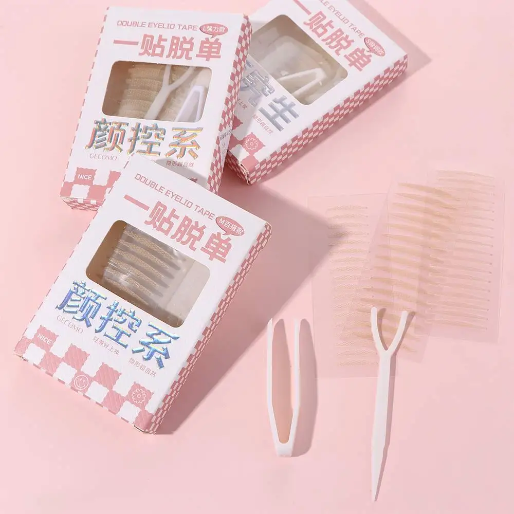 Eye Waterproof Makeup Tools Women Invisible Double Eyelid Tape Self-adhesive Fiber Invisible Eye Stickers Lace Eyelid Stickers