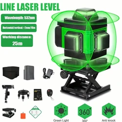 Laser Level | Self-Leveling Laser Level - Cross Line Laser Leveler Tool For Construction DIY Light Duty Outdoor Indoor Project