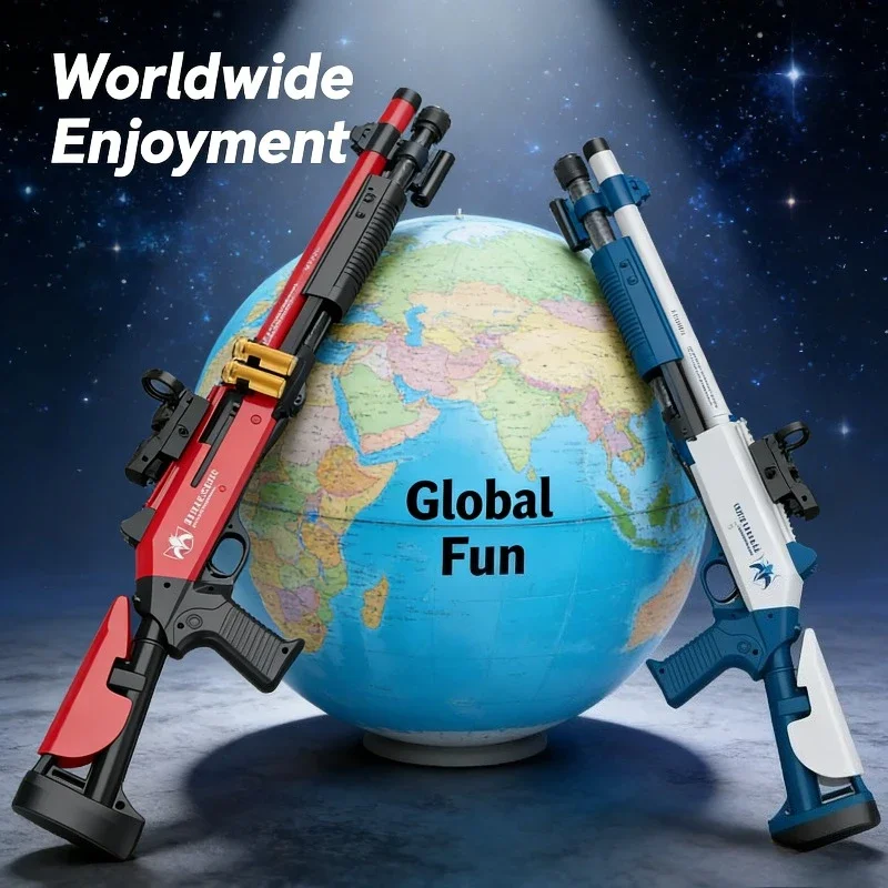 

XM1014 Soft Bullet Shell Ejection Toy Gun Model Manual Airsoft Rifle Foam Darts Blaster Armas For Adults Boys CS Fighting Go