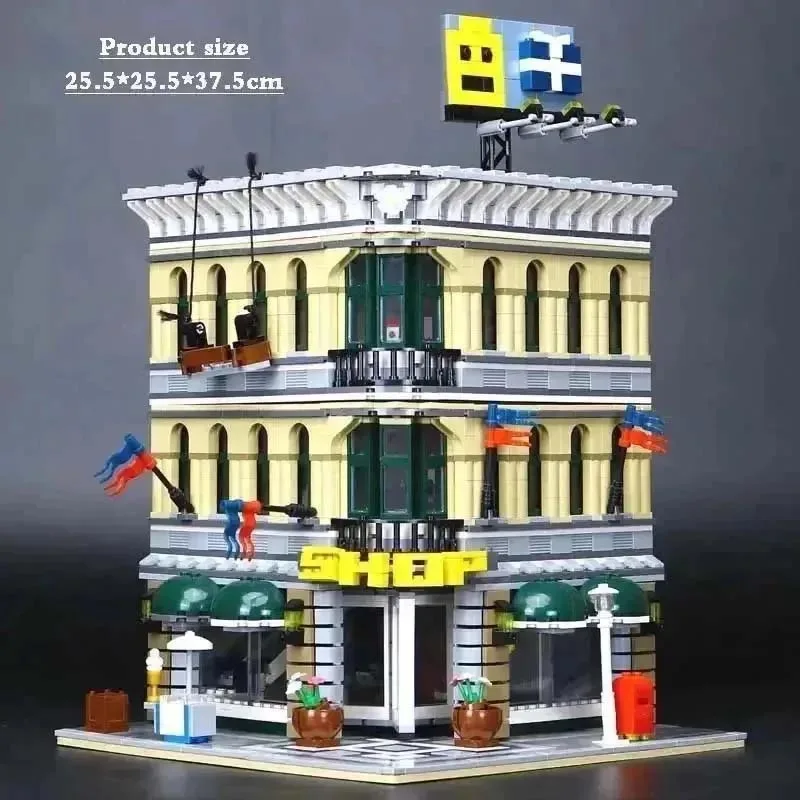 2182Pcs Creator Expert street view Architecture Grand Emporium Design Building Blocks Model15005  10211