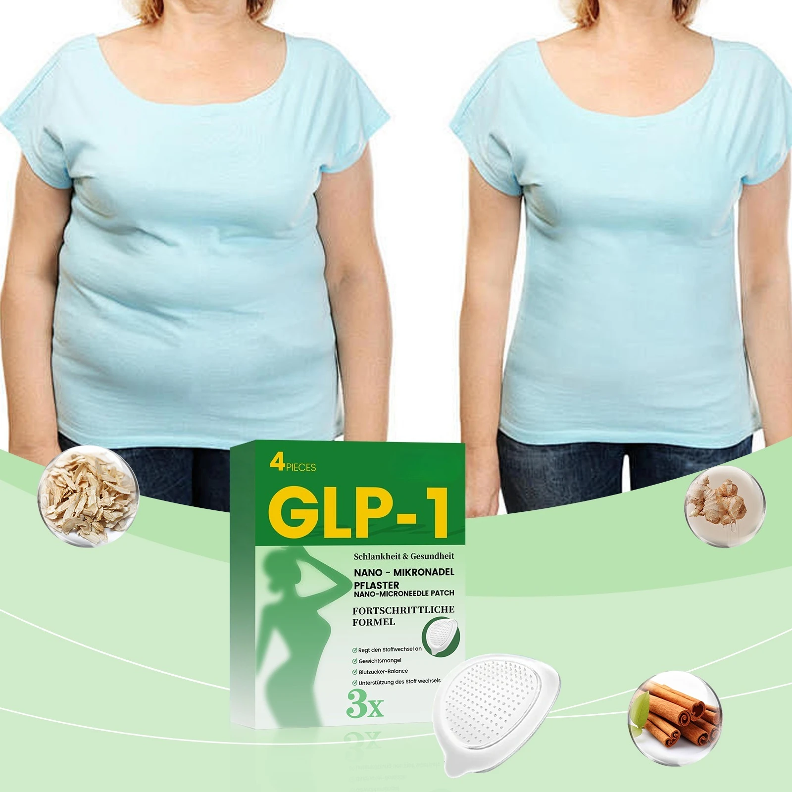 99% de exemplos alcançam contorno corporal desejado em um mês, ferramentas para cuidados com os pés