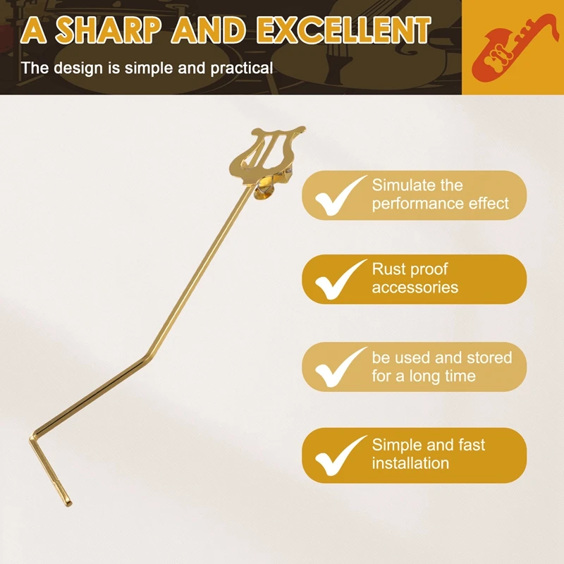 【MONDAY】Music Stand Standing Keys Winds Sheet Music Clip Portable Marching Sheet Music Stands Musical Instruments Accessories