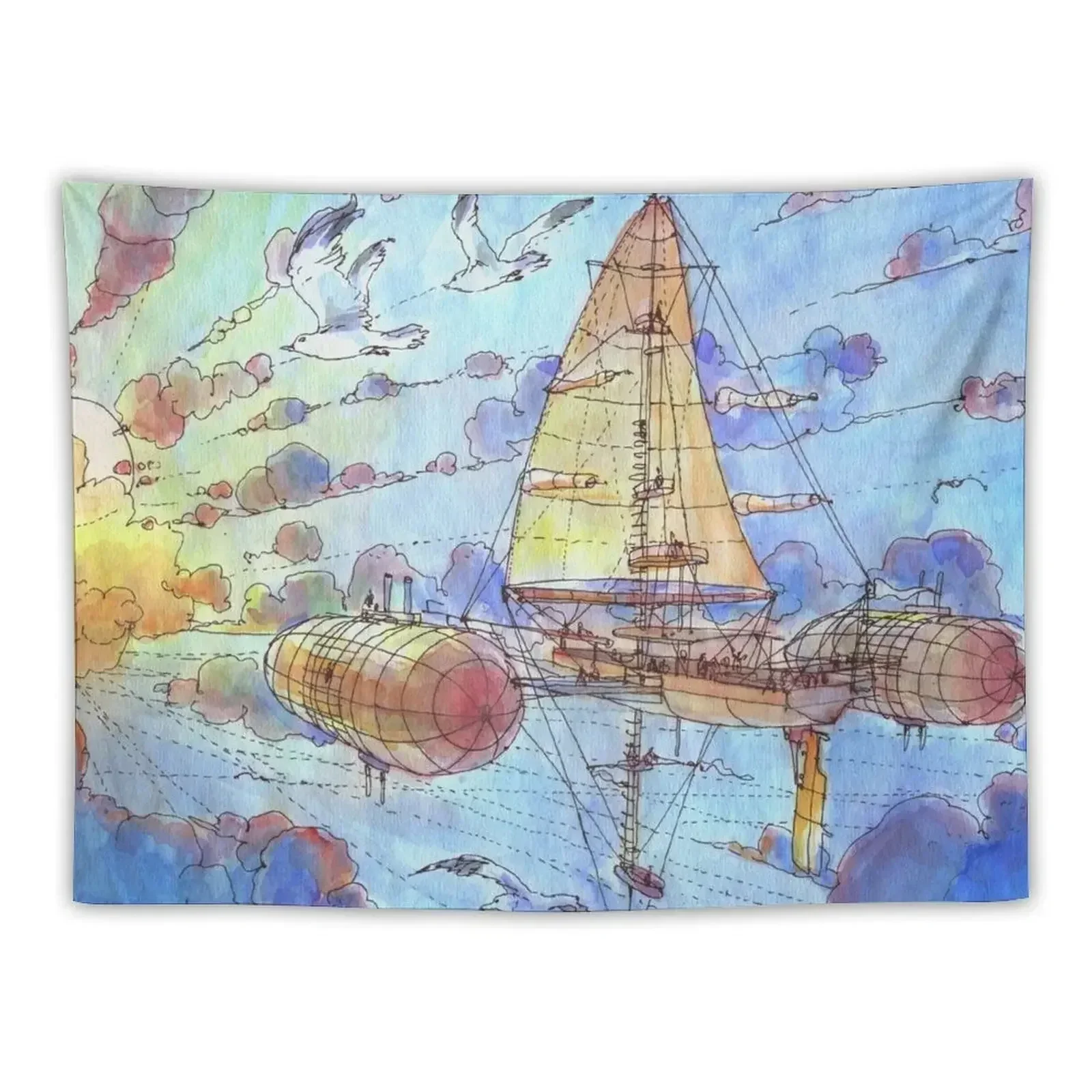 Viaggiando nel Sole Tapestry Room Design Bathroom Decor Home Decoration Accessories Tapestry