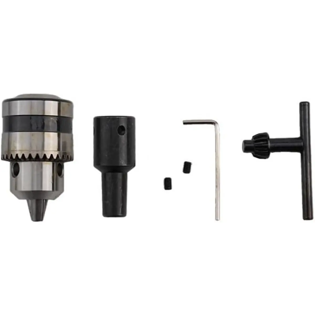 DT35BG 12mm Drill Chuck with Wrench,1.5-10 mm Clamping Range for CNC Milling Machine,Lathe,Drilling & Woodworking Machines