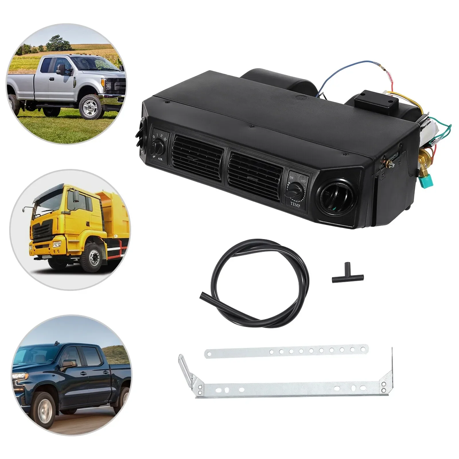 

Universal Underdash AC Evaporator - 3-Speed 12V Air Conditioning Kit for Street Rods