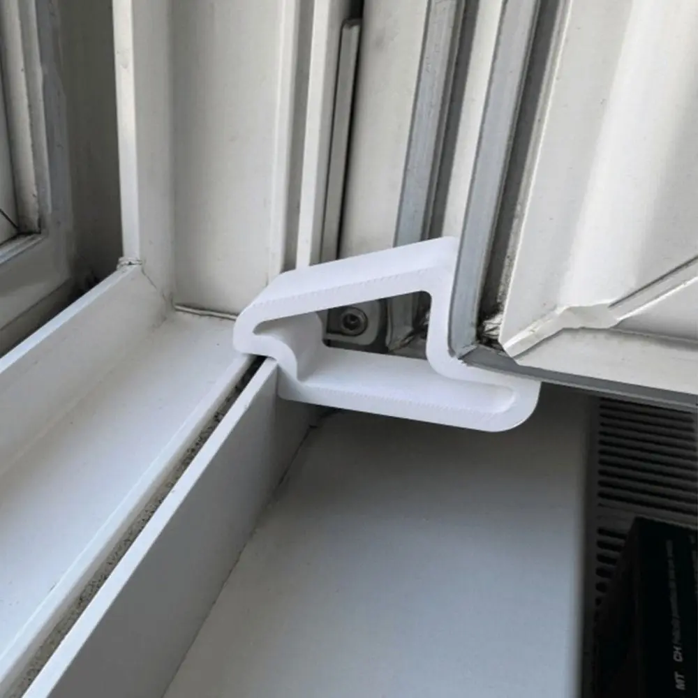 Durable Plastic Door and Window Stopper Multi-use Easy Removal Door Wedge Track Lock Door Stops for Secure Window Closure