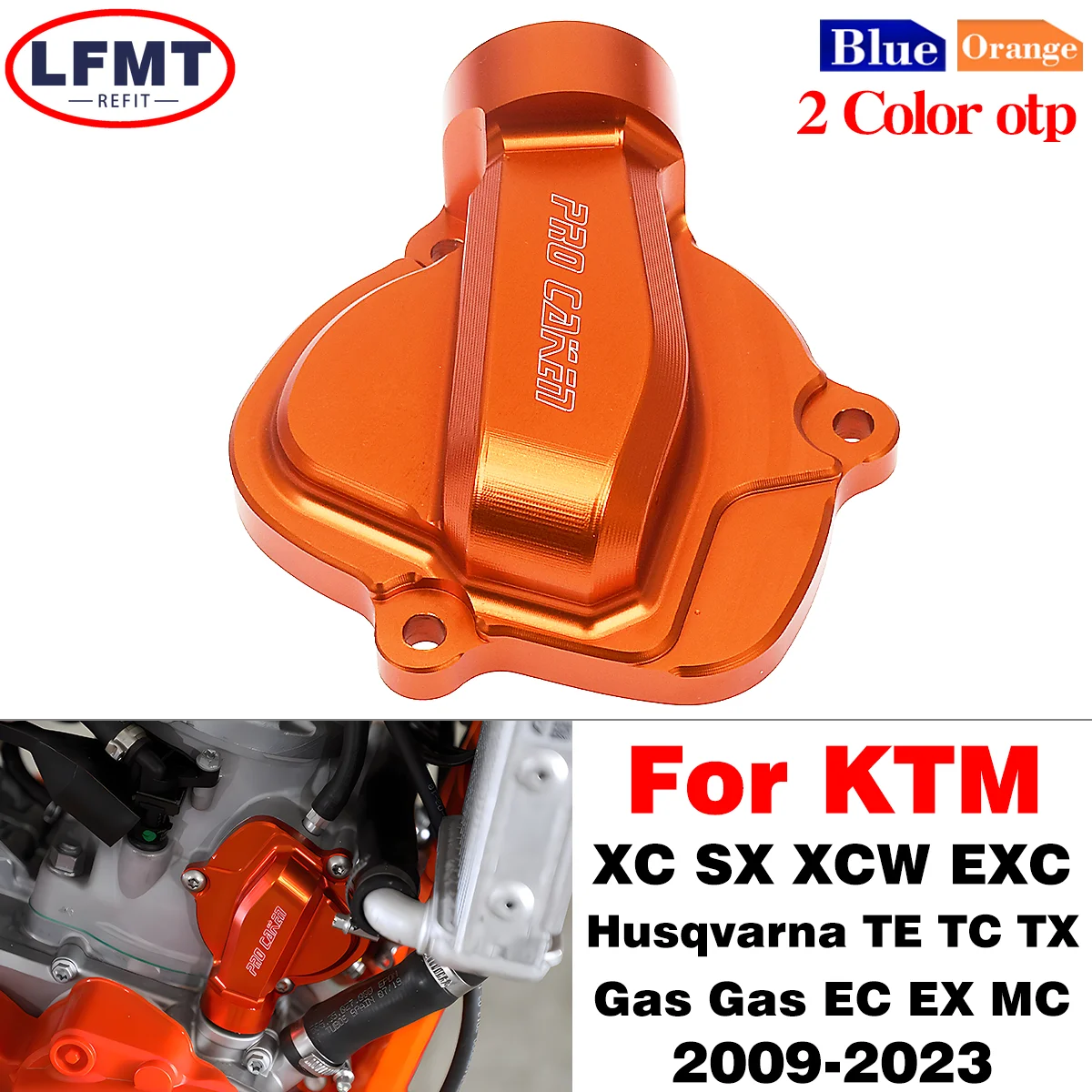 

Motorcycle CNC Right Exhaust Control Cover For KTM XC SX XCW WXC 250 300 For Husqvarna TE TC TX For Gas Gas EC EX MC 2009-2023