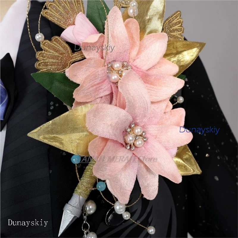 أزياء الهالوين التأثيرية الحب والعميق كاليب أنيمي تأثيري بدلة الزفاف DAA الطيار أنيمي العريس الزي disfraz mujer #6