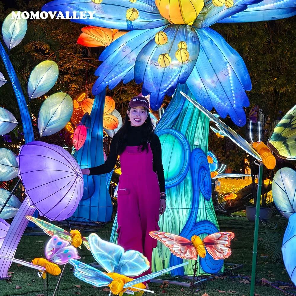 20W purple movable butterfly led light up butterfly wings With motor inside of the insect wings can be flying up and down