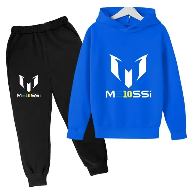 2024 New Messi printed children sweatshirt pants 2 PCs sets spring autumn kids boy girl clothing football casual tracksuits