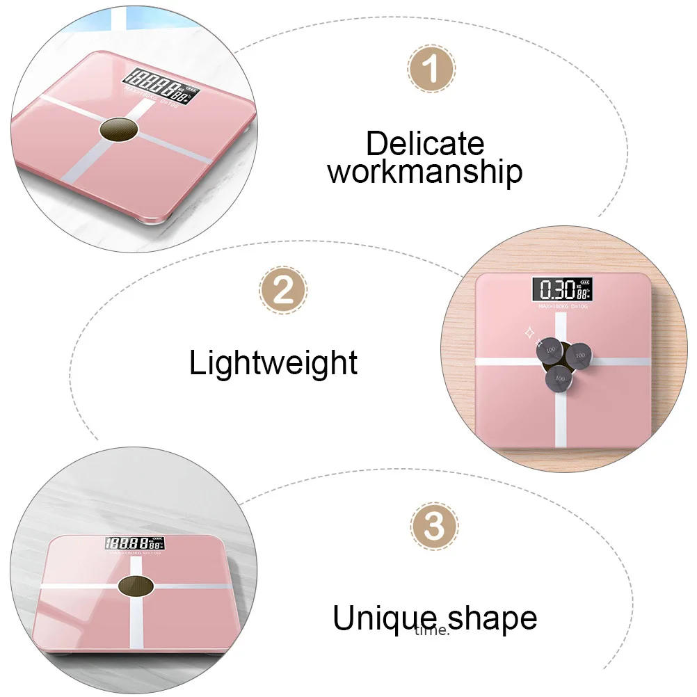 

1pc Solar Charging Digital Weight Precise Digital Precise Home Fitness Management Scale Fitness Electronic Weighing Scale