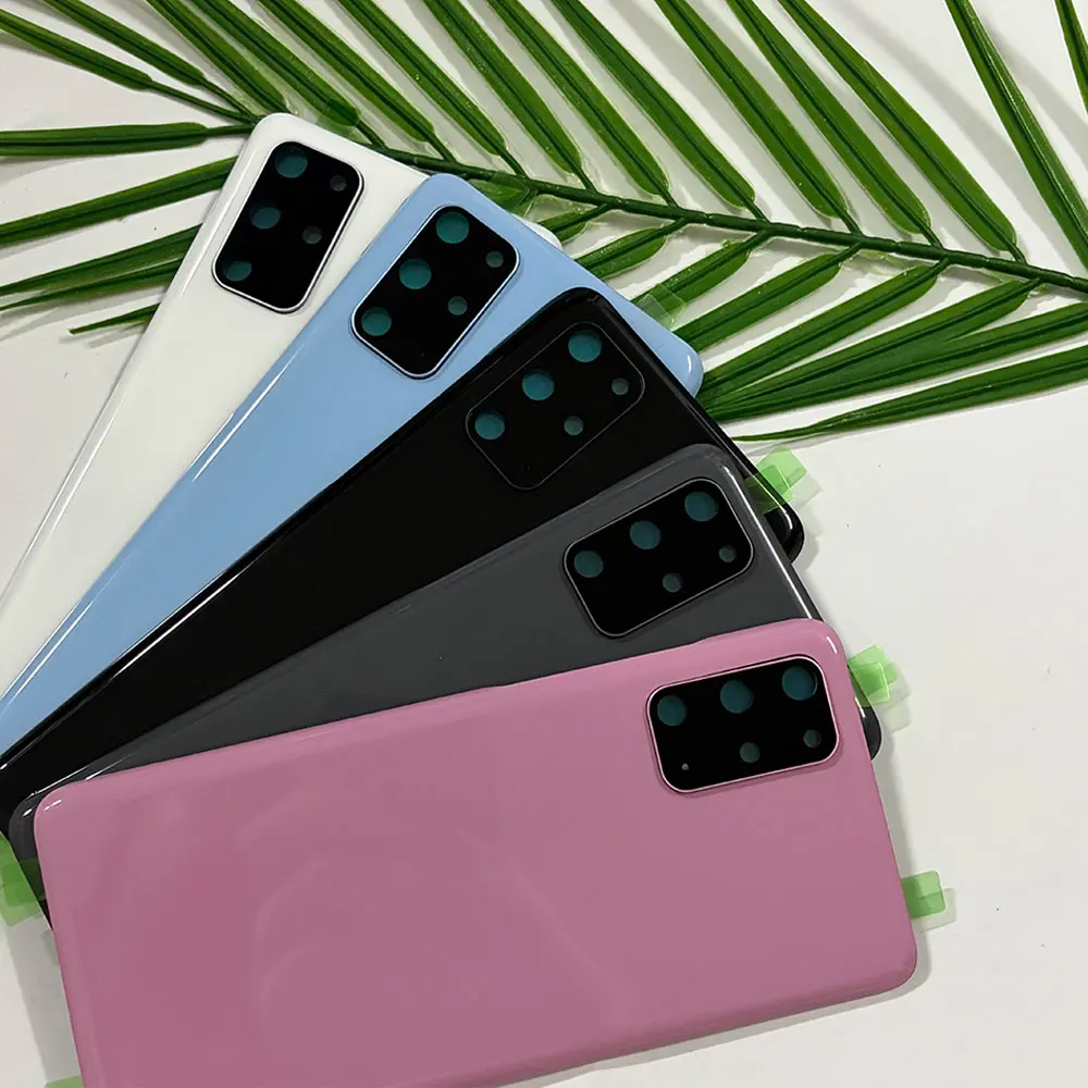 New For Samsung Galaxy S20 plus Back Battery Cover Door Housing For Samsung S20+ G985 G985F G986Battery Cover with Lens sticker