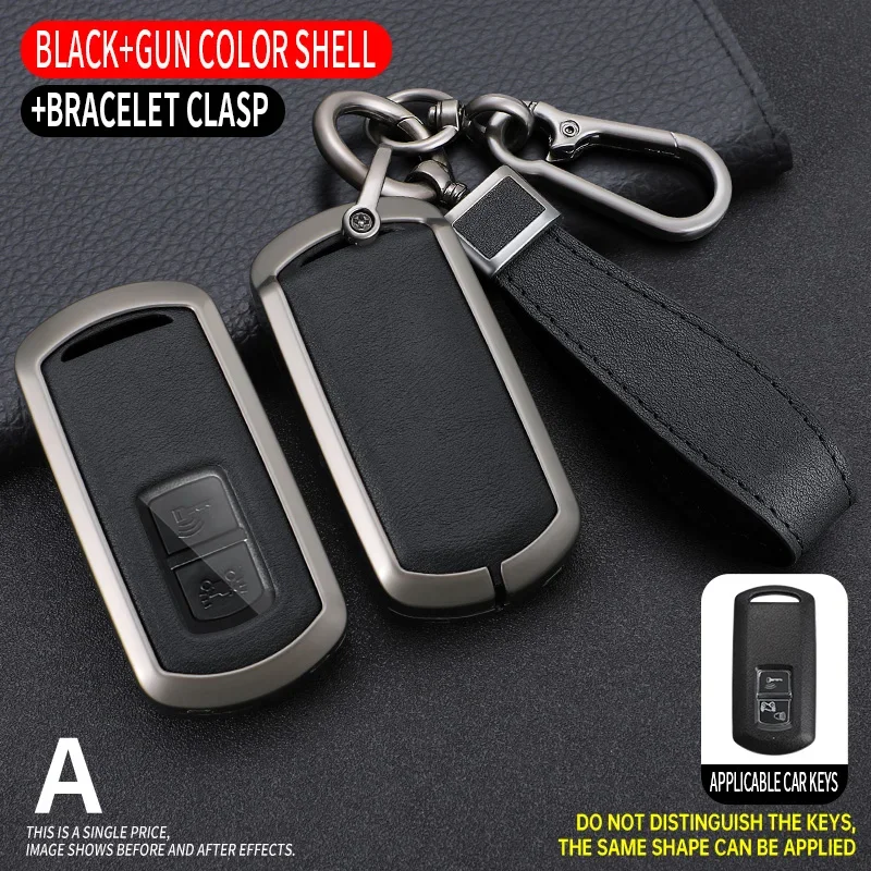 2 Buttons Zinc Alloy Motorcycle Key Case Fob Cover Shell Keychian for Honda VARIO PCX160 PCX150 XADV750 VISION SH350 SH300