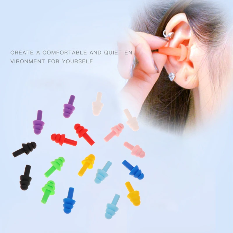 4 Pairs Christmas Tree Shaped Earplugs For Noise Reduction Industrial Protection Learning Swimming And Travel Earplugs