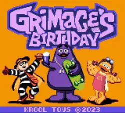 GBC Game Cartridge 16 Bit Grimace’s Birthday  Video Game Console Card English Language for GBC GBA