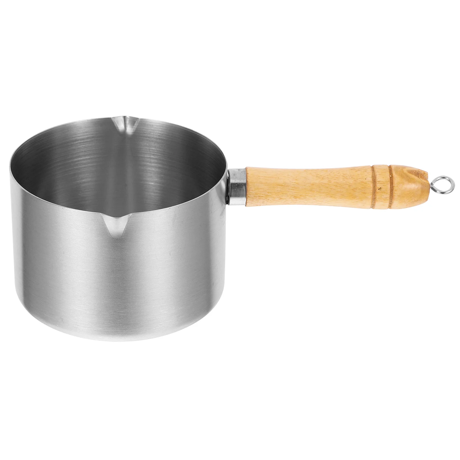 

Mini Stainless Steel Nonstick Small Sauce Pan Butter Melting Pot Wood Handle Milk Warmer Small Oil Boil Pot Pour Oil Wok
