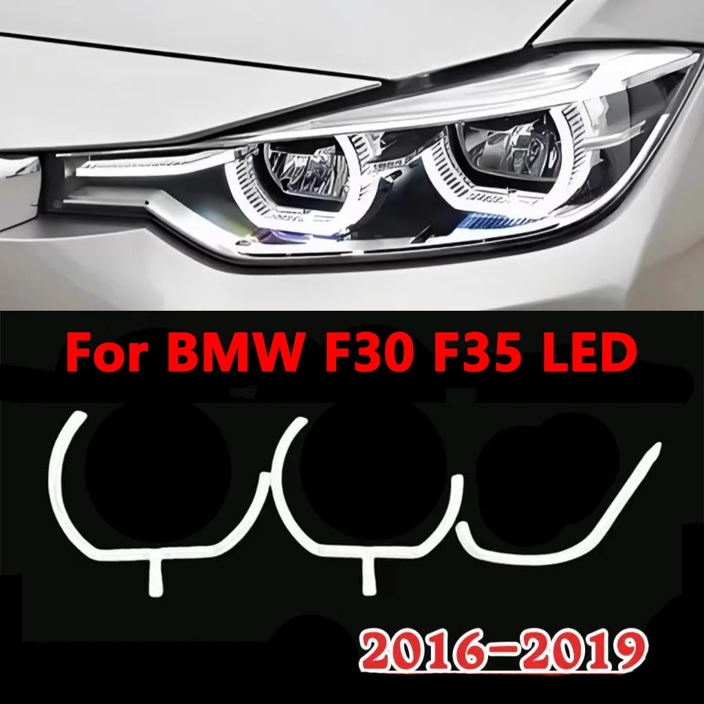 

For BMW 3 Series F30 F35 2016-2018 Car LED Headlight DRL Daytime Running Lights Guide Plate Pair