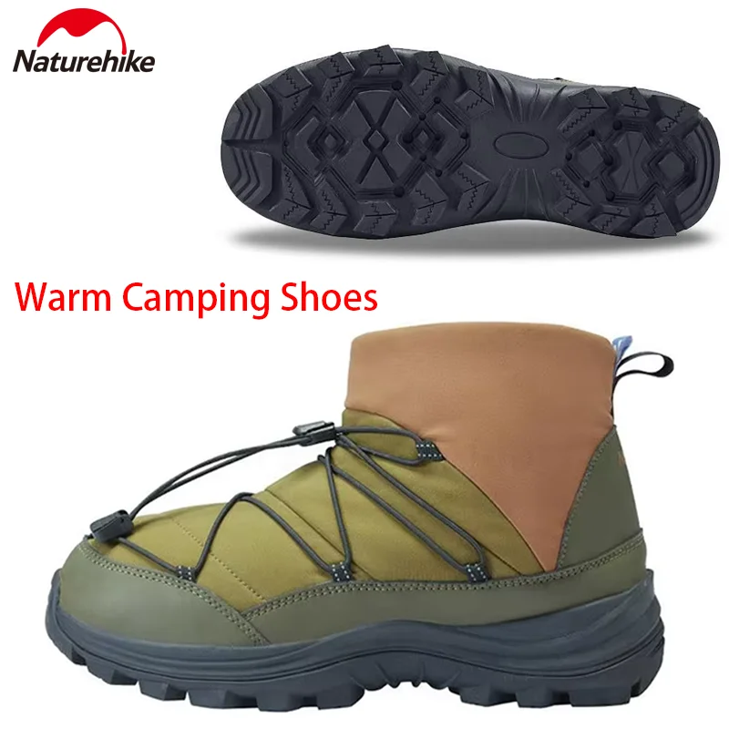 

Naturehike Warm Cotton Shoes Winter Waterproof Men's Ankle Boot EVA Non-Slip Shoe Soles Thickening For Outdoor Camping Climbing