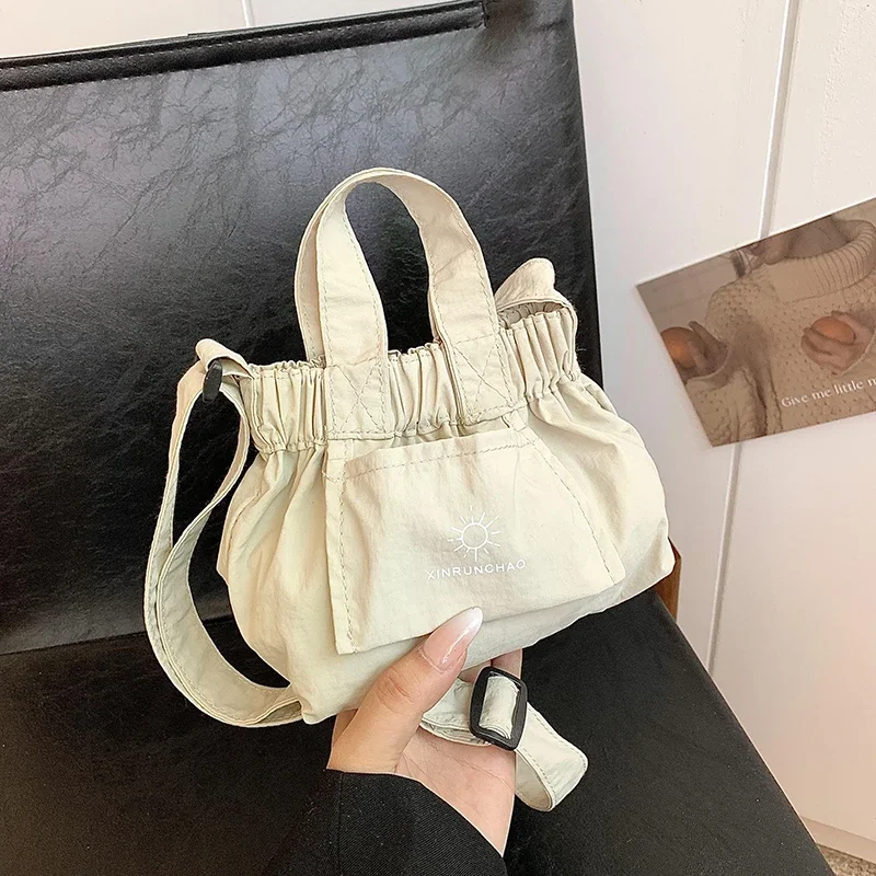 2024 Canvas Versatile Hot Selling Shoulder Bag Solid Color Popular Fashion Crossbody Bag Soft Trendy Women's Designer Handbag