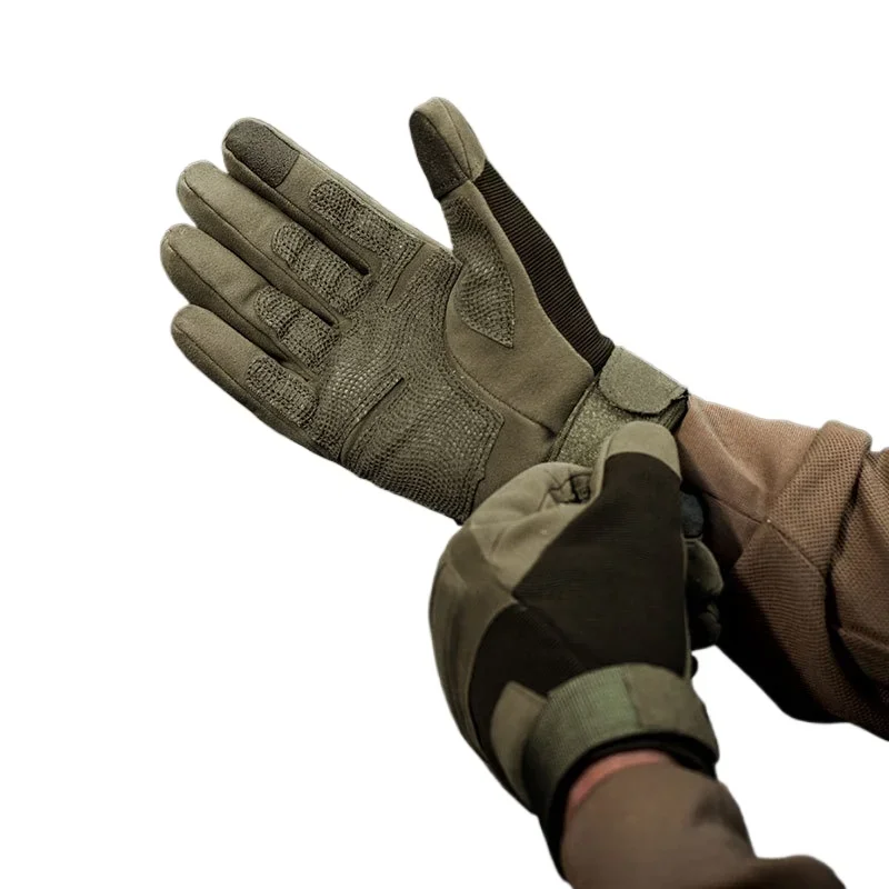 في الهواء الطلق قفازات كاملة الأصابع للرجال ركوب الدراجات في الهواء الطلق قفازات دراجة نارية الرياضة في الهواء الطلق الصيد قفازات تسلق الجبال المألوف