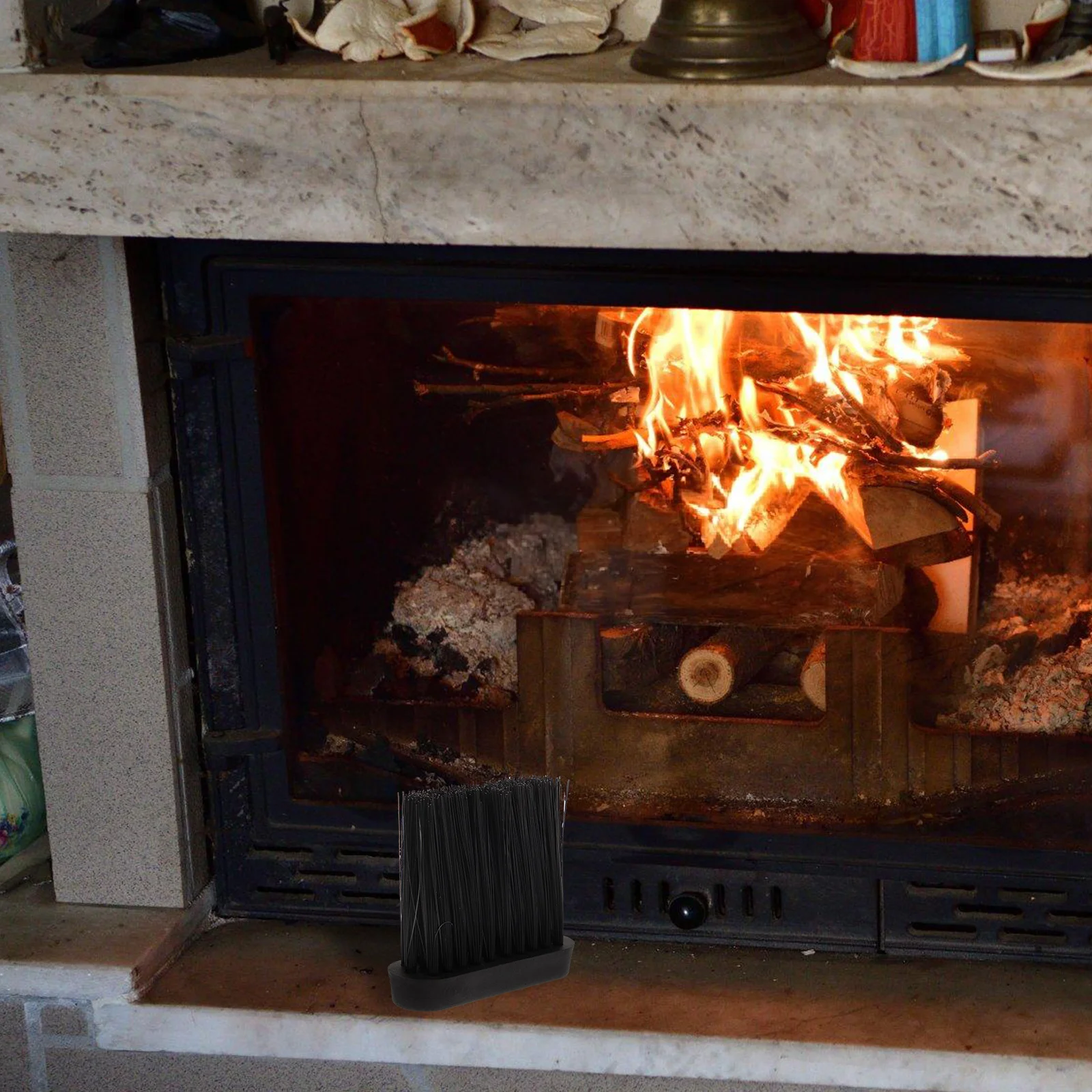 

4 шт., щетка для чистки камина, сменные насадки, прочная метла для каминной пыли, инструмент, портативный аксессуар для костра, компактный