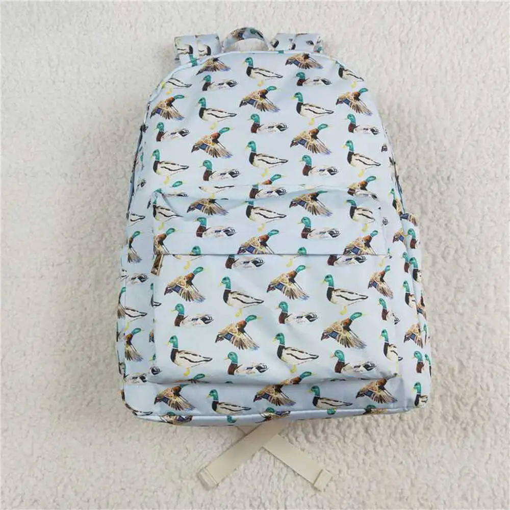 

Kids Boys Duck Pattern Backpack for School And Travel Durable Children's Bag with Pockets in Primary Colors13*5*17 inches