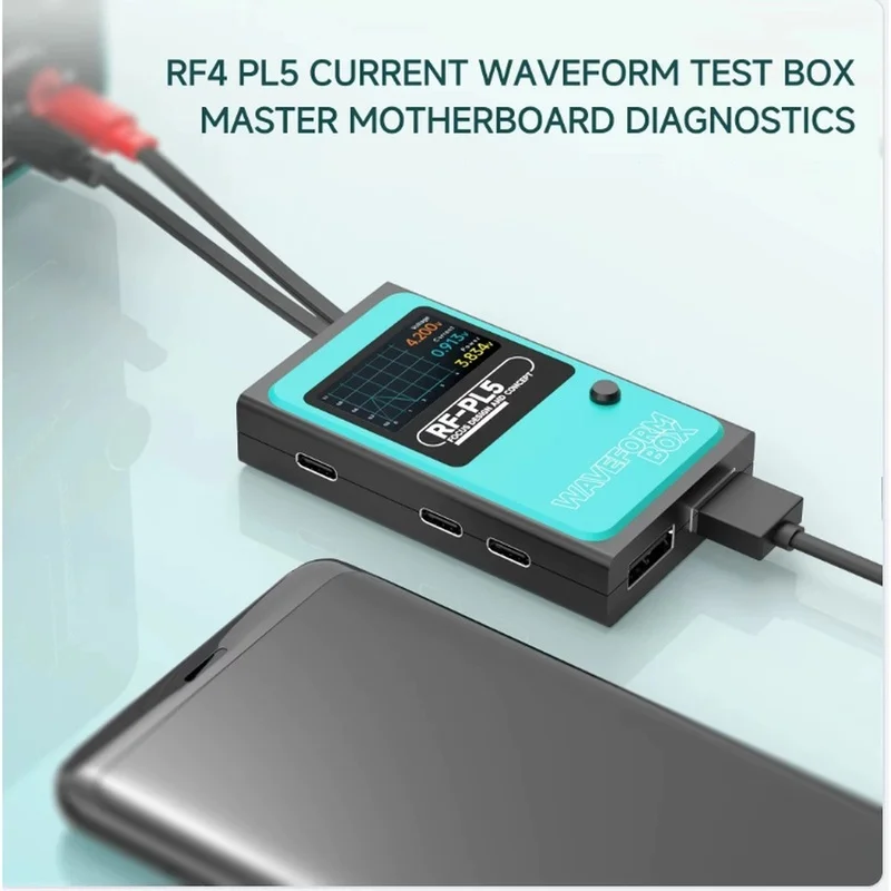 DT19 RF-PL5 Current Voltage Tester Digital Waveform Monitor Box for Phone Motherboard Power Diagnosis Repair Tool
