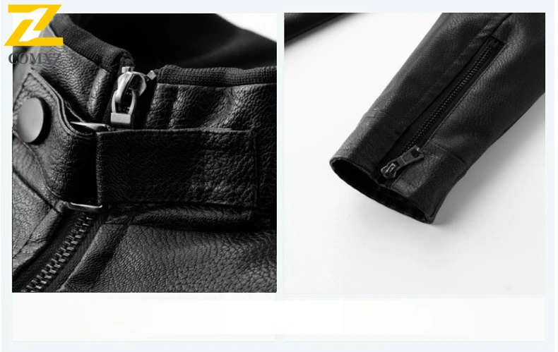 Vintage Men Leather Jacket Black Brown Thick Fleece Warm PU Faux Leather Jacket Slim Fit Men Motorcycle Coat Autumn Winter 2025