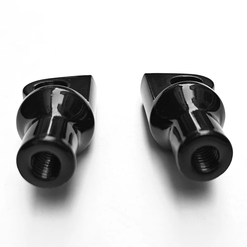 YUNTANMT Gloss black 1 Pair Foot pegs mounting bolts adapter for harley male pegs mounting