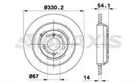 Store code: AE0437 for brake disc rear ML-CLASS W164 0511 R-CLASS W251