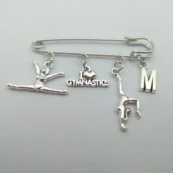 New Fashion Rhythmic Gymnastics brooch A-Z Letter brooch Yoga brooch Leisure Sports Commemorative Gift Novelty