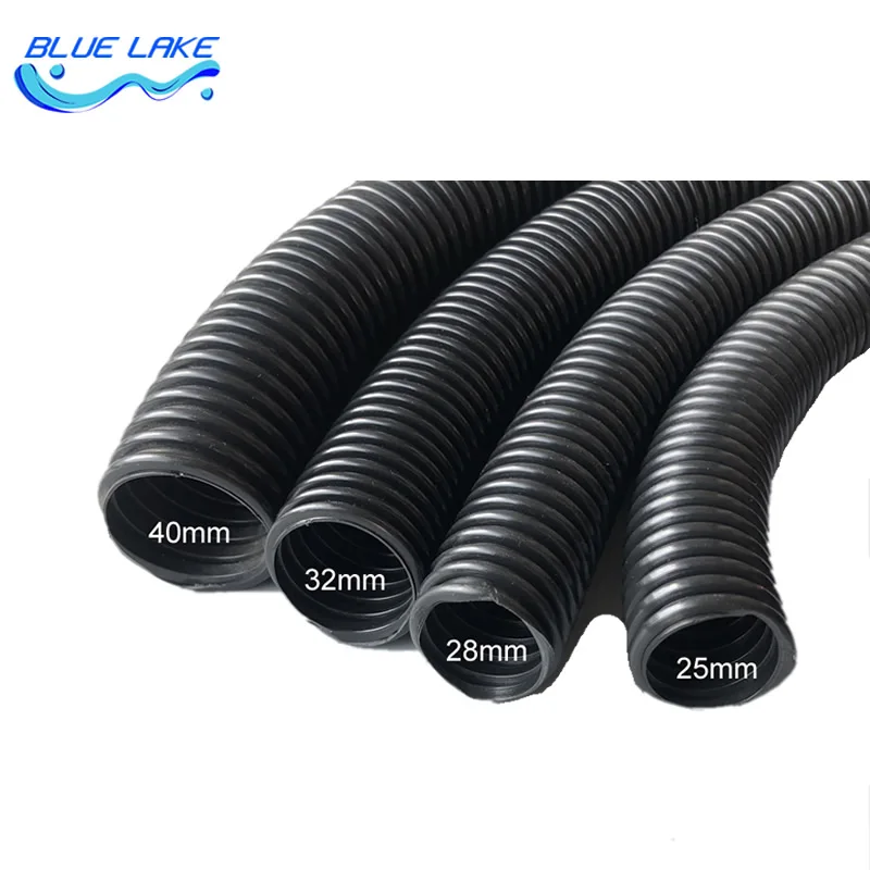 General  vacuum cleaners thread Hose black  inner 25mm 28mm 32mm  40mm   bellows straws durable vacuum cleaner parts