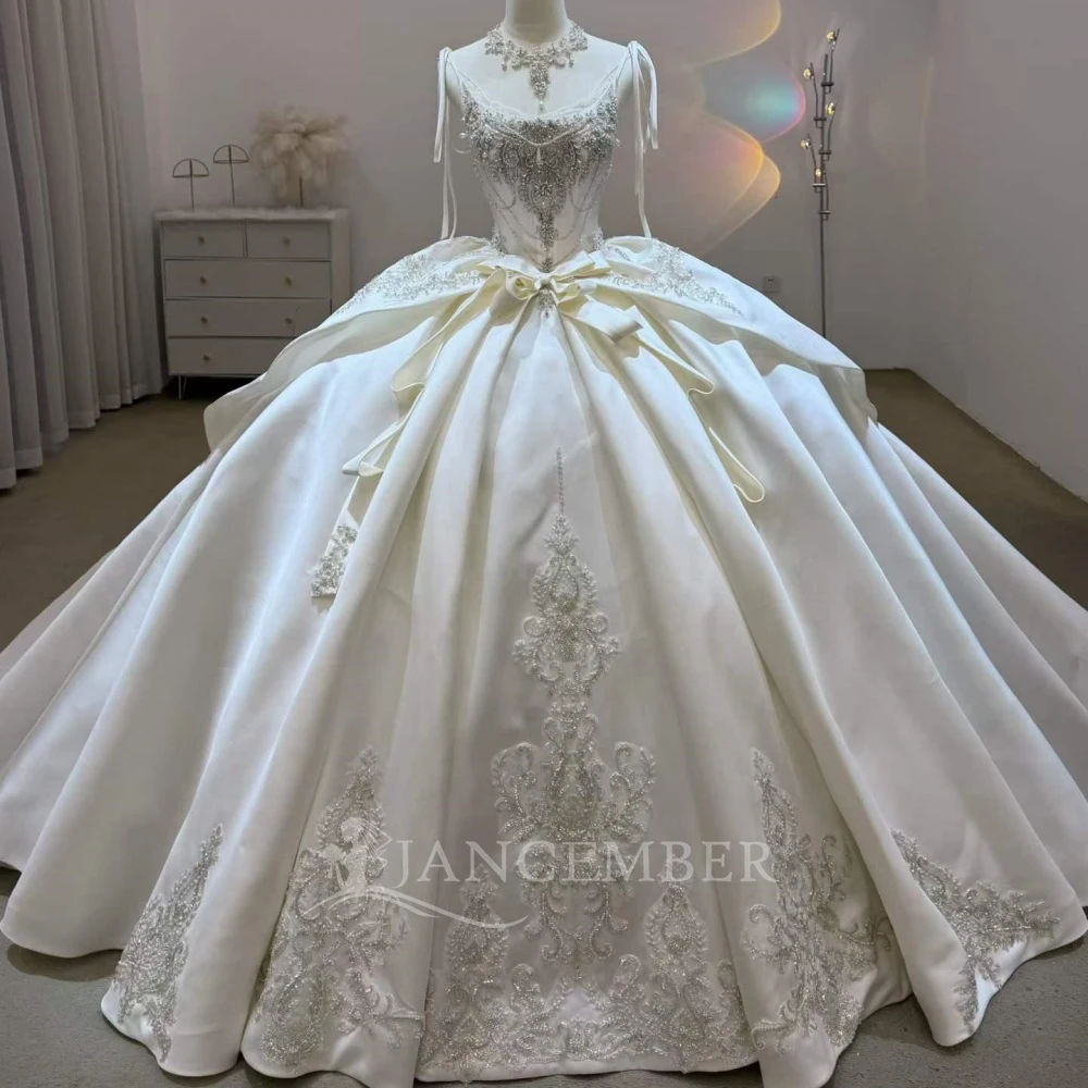 

Современное свадебное платье с пайетками цвета шампань, элегантное, на тонких бретельках, с шлейфом-катедрал, больших размеров, Vestido De Novia Custo