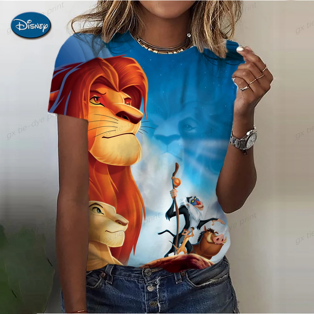 Disney-O Rei Leão T-Shirt feminino, Hakuna Matata, Desenhos animados,  Engraçado, Bonito, Anime, Kawaii, Top gráfico, Tees, Roupas femininas /  Tops e camisetas, image size:1000x1000