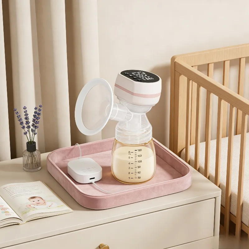 

Переносной молокоотсос Hands Free Сильное всасывание Сдержанная чашка для сбора молока с сенсорным управлением