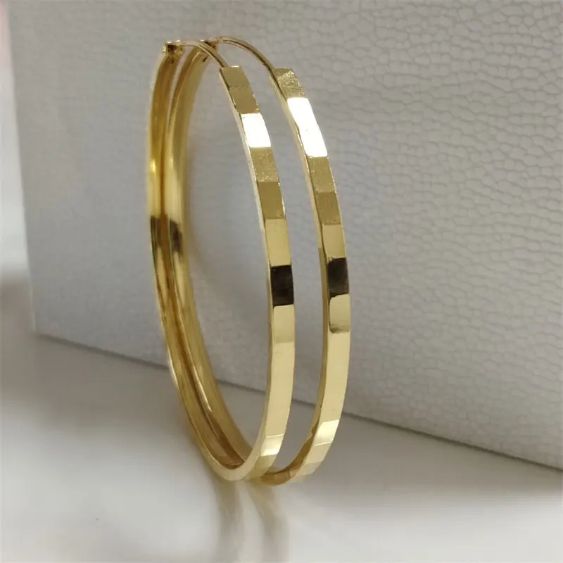 Somilia Neue Mode 925 Sterling Silber Große Creolen Für Frauen Neue Mode 18 K Gold Überzogene pid • Mustafa Kollektion Schmuck – Detail 19