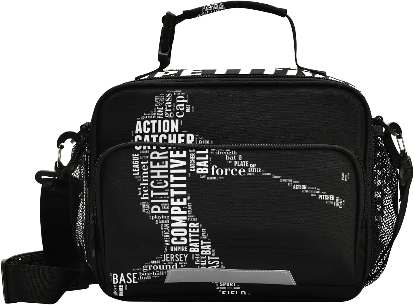 

Baseball Lunch Bag Insulated Softball Sport Lunch Box Cooler Bag Cooling Tote Food Container for Men Women Kids