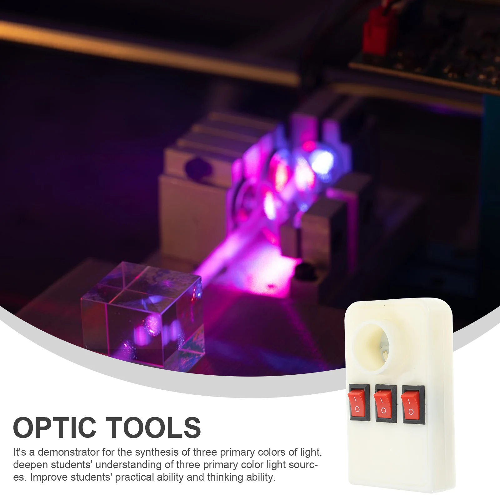 

Оптические экспериментальные инструменты Три основные цвета Физика Классное оборудование Школьные учебные инструменты Прочный пластик