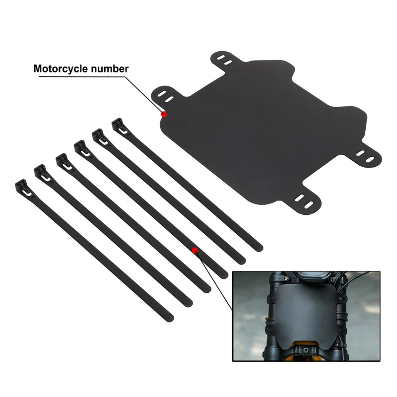 Pemegang plat nomor depan sepeda motor, untuk SurRon Light BeeX Segway X160 X260, hitam, listrik, Off-road