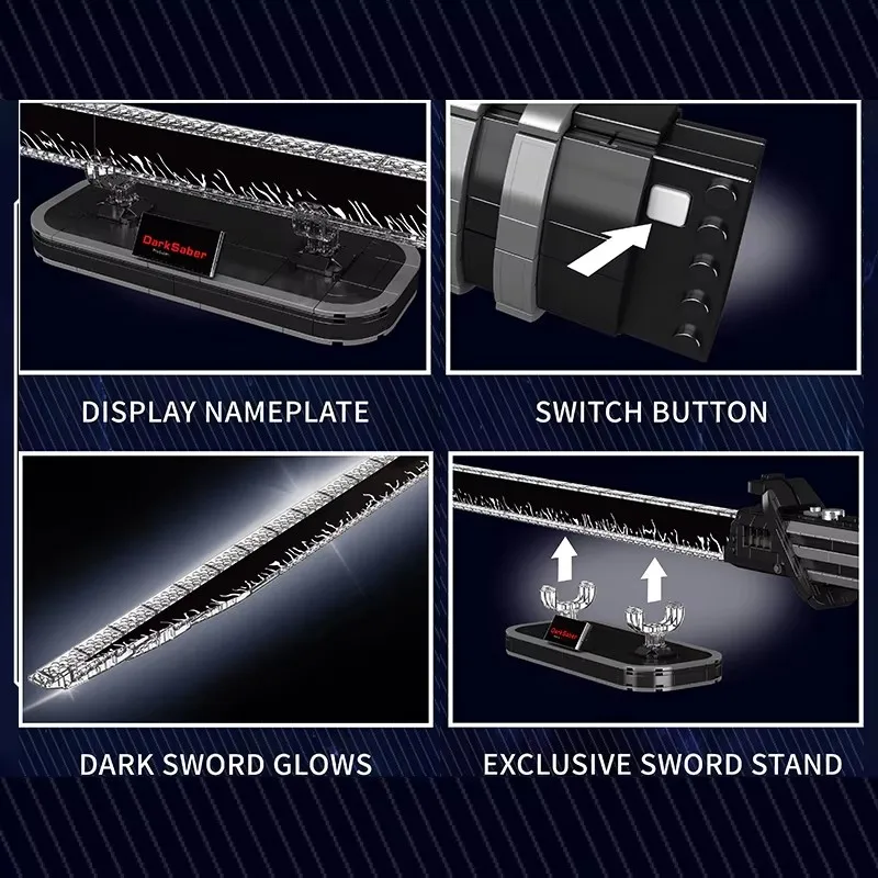 

Уникальная форма King 10138, звездный план, игрушки, темный меч, строительный блок в сборе, световой кирпич, игрушка «сделай сам», развивающий детский рождественский подарок