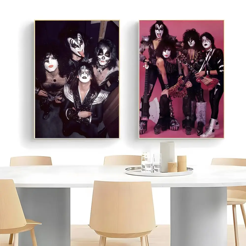 group  K-Kiss Poster  Self-adhesive Art Waterproof Paper Sticker Coffee House Bar Room Wall Decor view 5