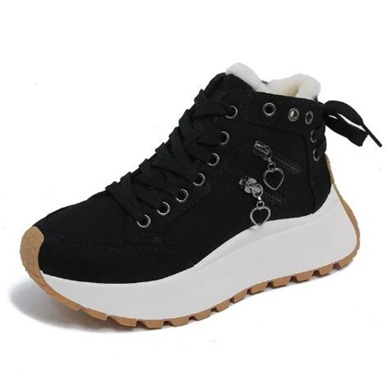 

2025 New Designer Women Winter Snow Boots High Quality Shoes Female Shoes for Women Lace Up Platform Sneakers Warm Botas Mujer