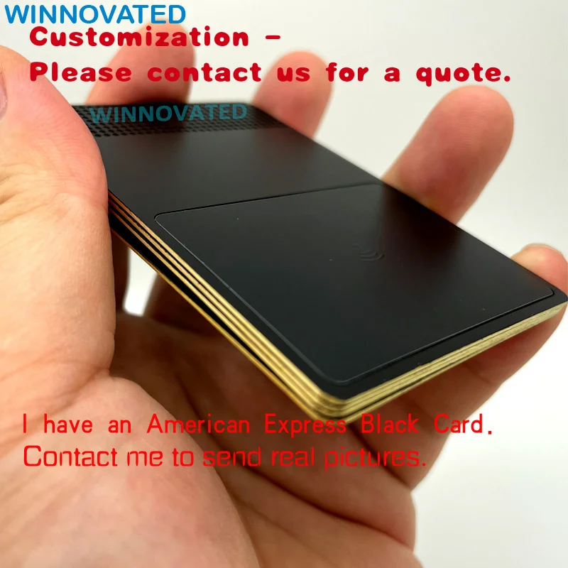 

custom.Hot Selling Brass Metal Material NFC Blank Business Metal Card