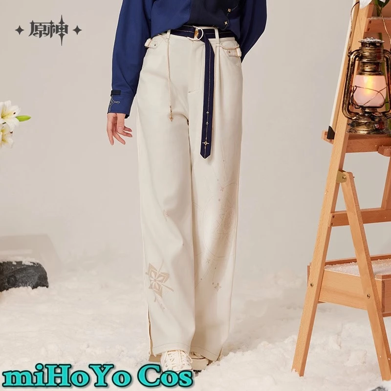 

[Genuine]miHoYo Official Game Genshin Impact Albedo Theme Impression Series Casual Pants Cosplay Anime Cartoon Halloween Costume