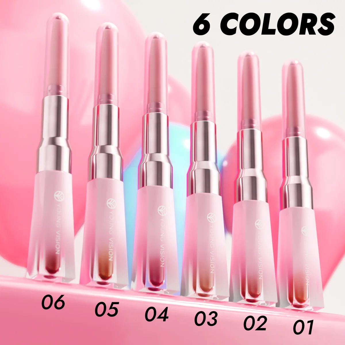 مجموعة مكياج كاملة احترافية من YOUNGVISION، بطانة شفاه مزدوجة ومرآة سائلة، مستحضرات تجميل LIP GLOW GE Llip