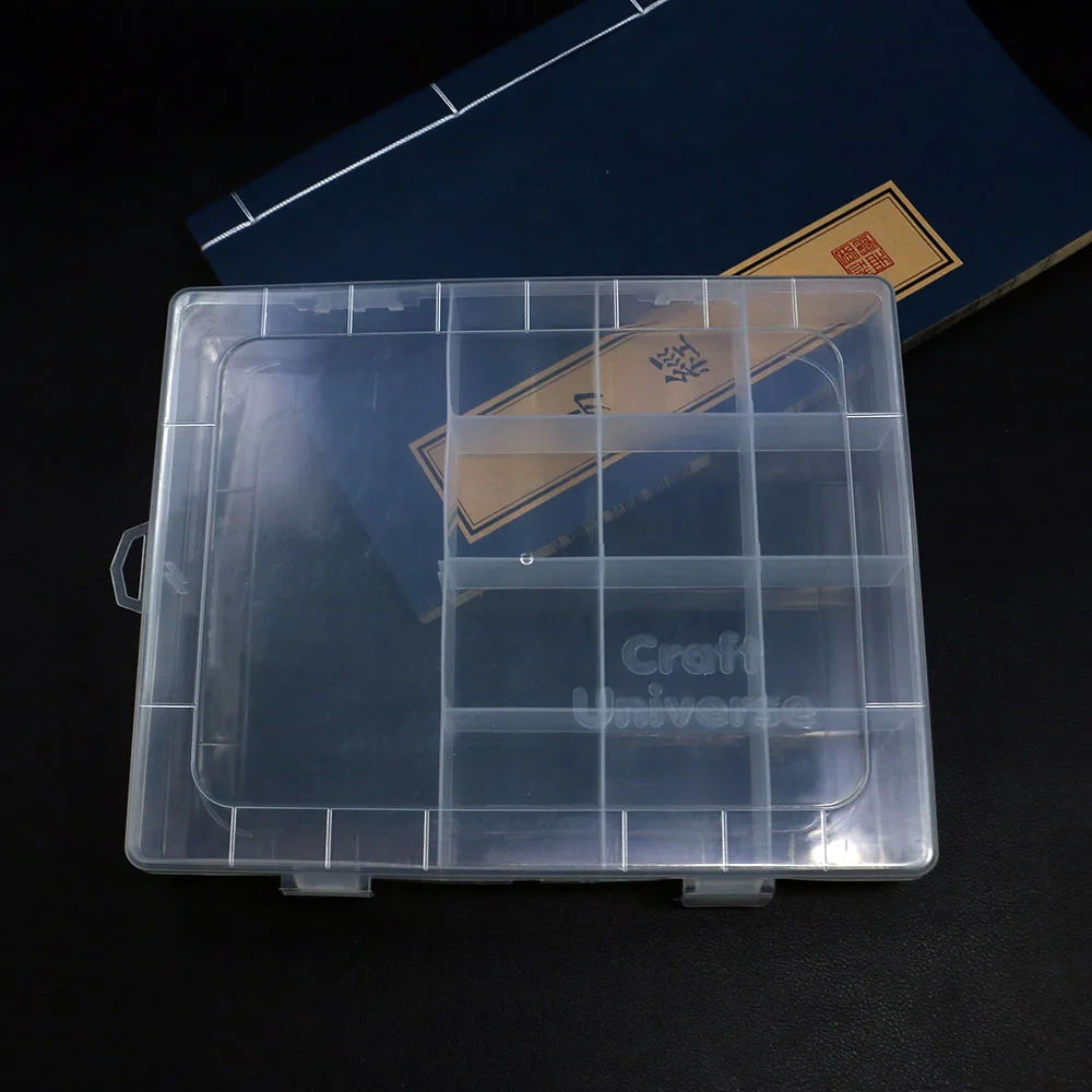1pc Rectangular Transparent Multi-Compartment Storage Jewelry Packaging Box For Handmade Jewelry Accessories Storage And Display