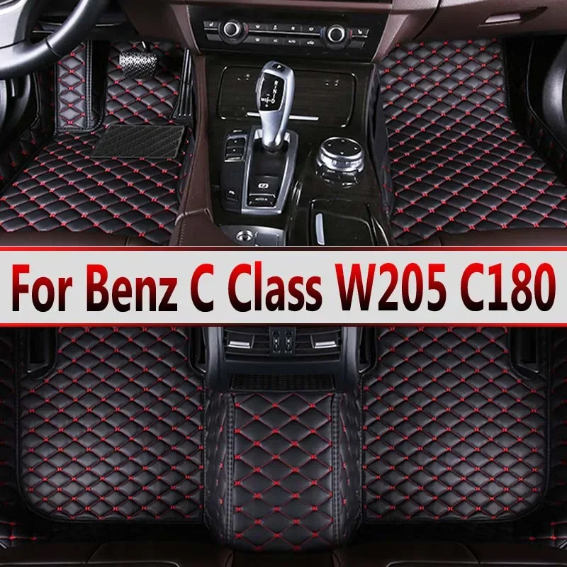 Car Floor Mats For Mercedes Benz C Class W205 C180 200 220 250 260 300 350 400 450 2014-15 2016 2017 2018 2019 2020 Accessories